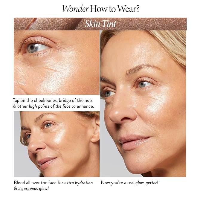 LAURA GELLER NEW YORK The Wonder Balm Complexion Enhancer - Hydrating Weightless Subtle Hint of Color + Glow for Mature Skin - Vegan Squalane - Apply to Cheeks & Lips (01 Nice-n-Natural)-Velvo Beauty