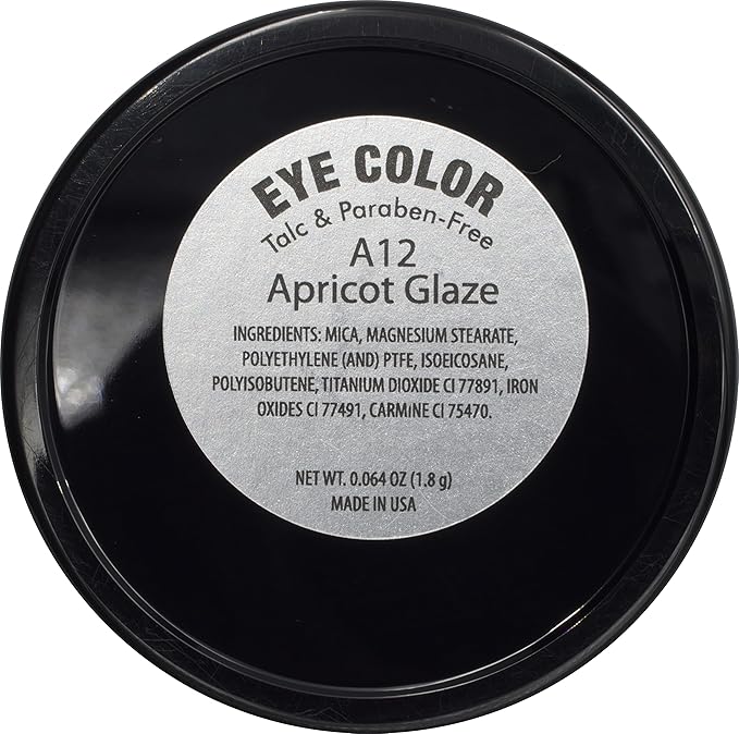 Apricot Peach Glaze Shimmering Bronze Warm Yellow Gold Pressed Powder Single Eyeshadow; Talc, Paraben & Cruelty Free-Velvo Beauty