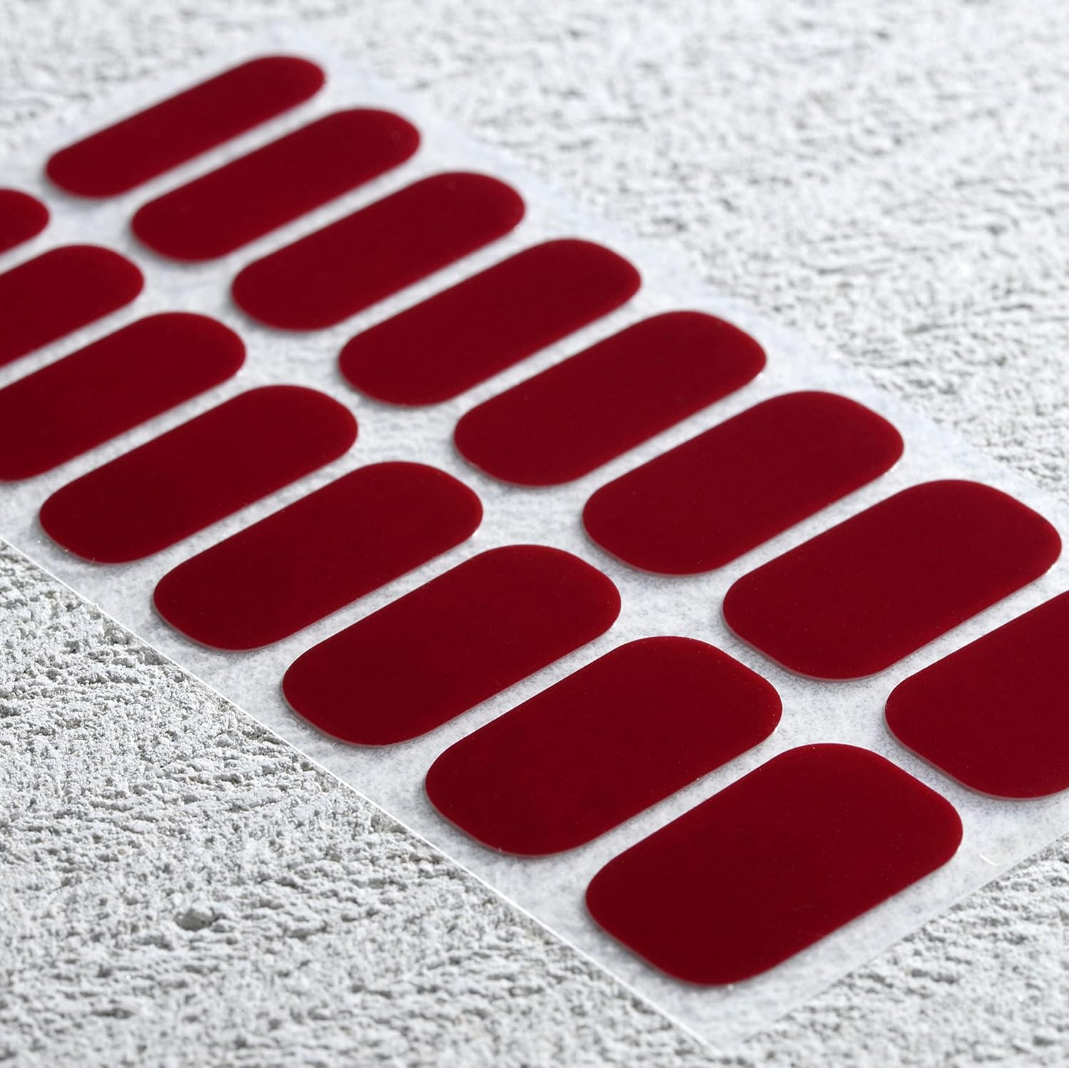 Nail Polish Strips, 32PCS Salon Quality Wraps, Long Lasting Gel Nail Stickers for Women Easy Apply& Remove (Vinery Red)-Velvo Beauty