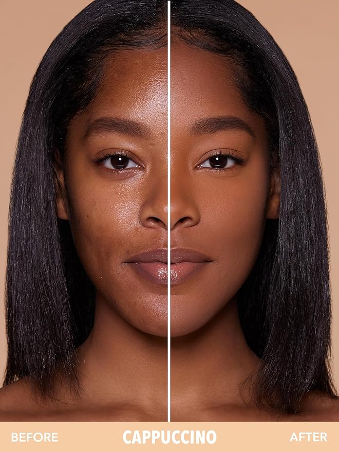 SHEGLAM SKin-Focus Full Coverage Powder Foundation Oil-Control Lightweight Face Pressed Powder Makeup-Cappuccino-Velvo Beauty