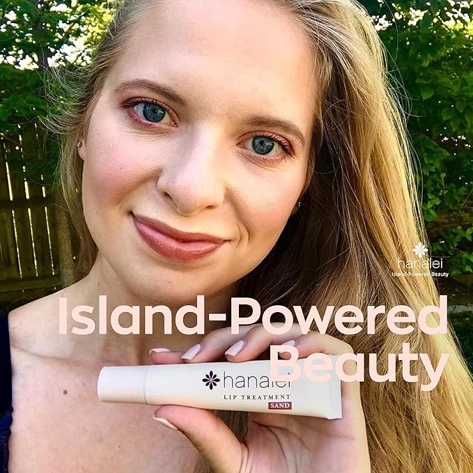 Hanalei Lip Treatment for Dry, Chapped Lips – Intensive Overnight Moisturizer with Kukui Oil, Shea Butter & Grapeseed Oil – Hydrating Balm for Healing Cracks – Natural Nude Tint, 15g – Cruelty-Free-Velvo Beauty