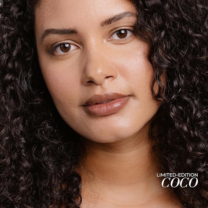 FITGLOW Beauty Lip Colour Serum | Hydrating Lip Gloss | Plumping Anti-Aging Lip Treatment | Natural Shine with Pomegranate Sterols & Collagen | Buildable Color for Dry Chapped Lips | Coco - 10g-Velvo Beauty