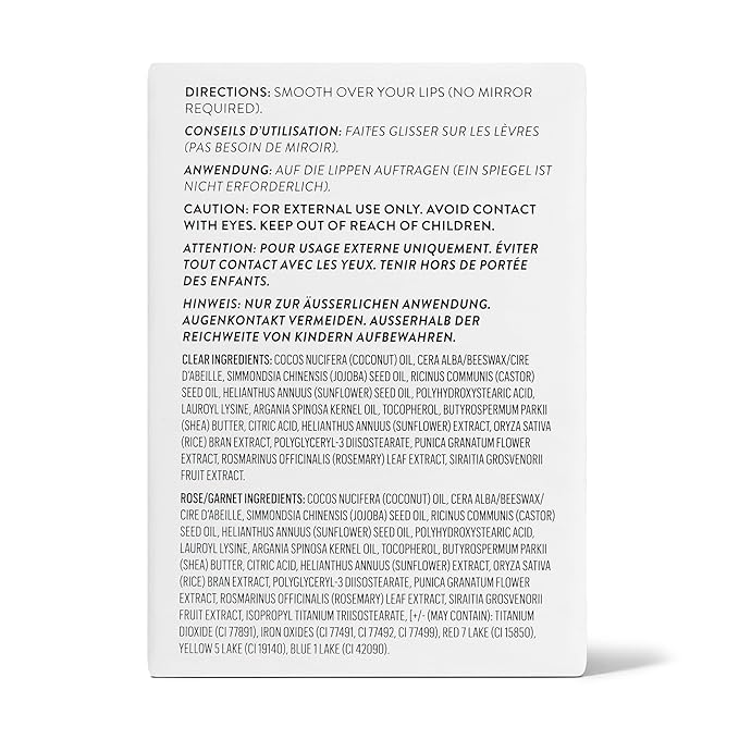 goop Beauty Lip Balm Trio | Moisturizing & Hydrating Lip Balm for Chapped & Dry Lips | Clear, Translucent Garnet, & Sheer Rose | Lip Tint with Nourishing Formula | Petroleum Free | 0.16 oz Each-Velvo Beauty