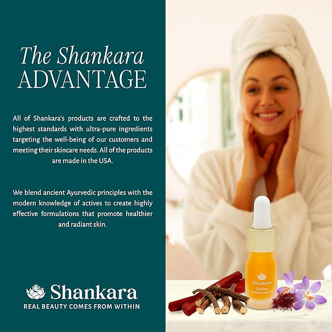 Shankara Kumkumadi Oil with Pure Saffron and Ayurvedic Herbs (Original Aroma 5ml)-Velvo Beauty