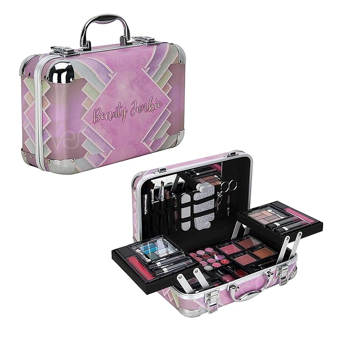 Starter Carry-All Teen Makeup Kit Gift Set, Pink, 1 Count-Velvo Beauty