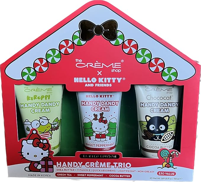 Hello Kitty and Friends-Holiday Handy Créme Trio -by the CRÉME Shop-Holiday Gift Set-Velvo Beauty