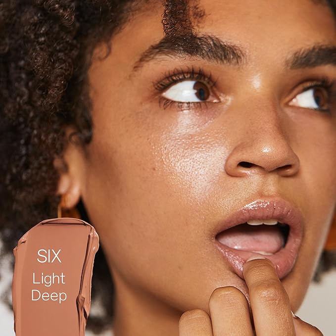 Saie Slip Tint Tinted Moisturizer with SPF 35 - Light Coverage, Glowy Skin Tint & Mineral Sunscreen for Face with Hydrating Hyaluronic Acid - Summer Makeup Essential - Shade Six (1.35 oz)-Velvo Beauty