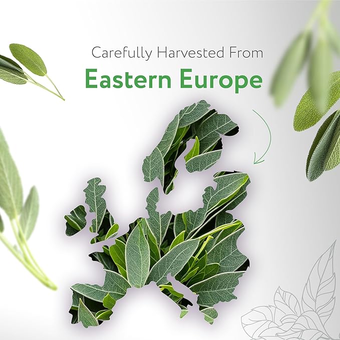 HBNO Organic Sage Essential Oil - 1 oz (30ml) - USDA Certified Organic Sage Essential Oil for Aromatherapy, Soap Making, DIY, Fragrances, Diffuser.-Velvo Beauty