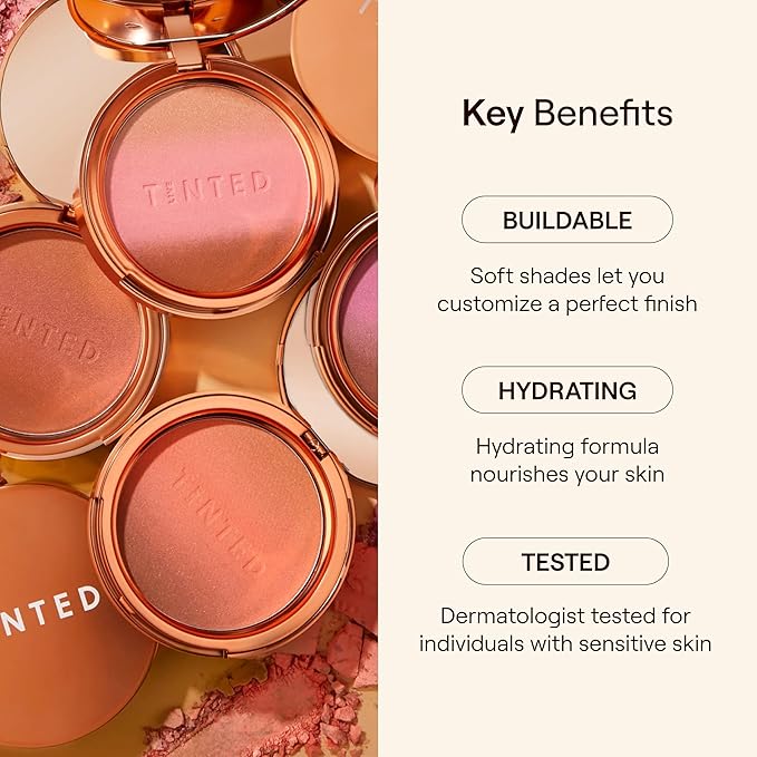 Live Tinted Huebeam Gradient Blushing Bronzer - Lightweight, Highly-Pigmented, Buildable & Blendable - Sunkissed, Glowy, Even Toned Skin Face Blush and Bronzer - Sonoran Sunrise-Velvo Beauty