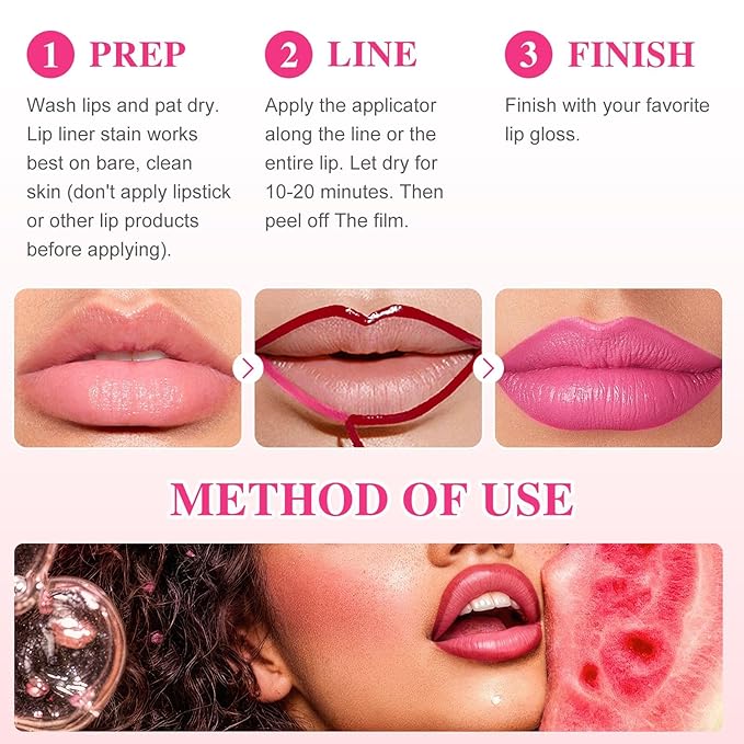 Lip Stain - Lip Stain Peel Off Long-Lasting with Matte Finish Waterproof & Transfer-Proof, Lip Liner Moisturizing & Nourishing Non-Stick Cup Highly Pigmented Color Lip Tint (06 Mauve)-Velvo Beauty