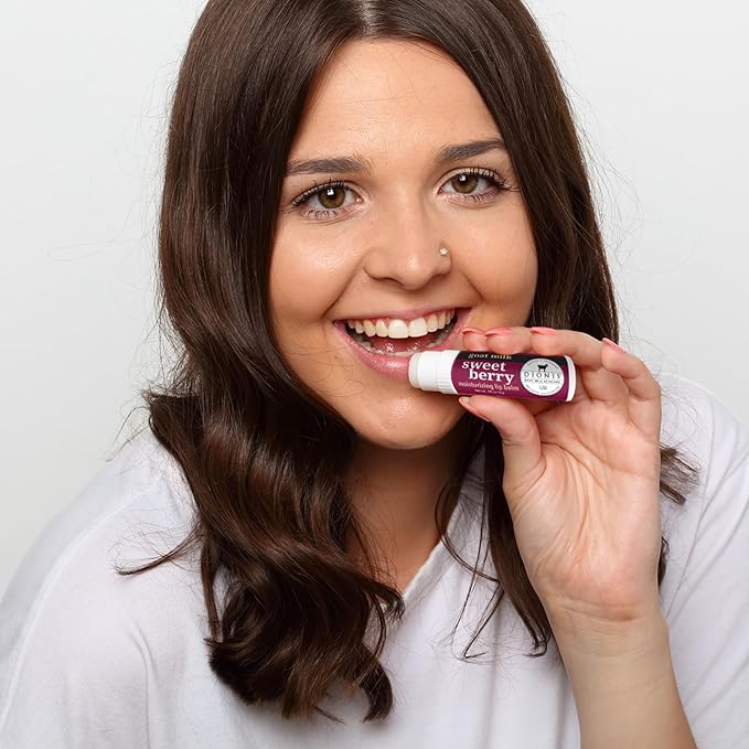 Dionis - Goat Milk Skincare Sweet Berry Scented Lip Balm - Set of 6 (0.28 oz) - Made in the USA - Cruelty-free and Paraben-free-Velvo Beauty