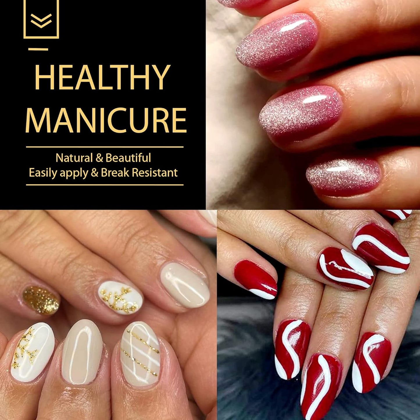 UNA GELLA 600Pcs Short Oval Almond Gel Nail Tips, Pre-file Round Almond Nail Tips 12 Sizes Soft Gel Clear Fake Nails Tips Full Cover for Nails Extension Home DIY Salon with Box-Velvo Beauty