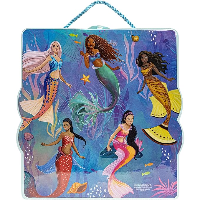 Disney’s The Little Mermaid Eye Lip and Face Beauty Soft Case Makeup Pallete for Girls Ages 3+ Perfect for Parties, Sleepovers & Makeovers-Velvo Beauty