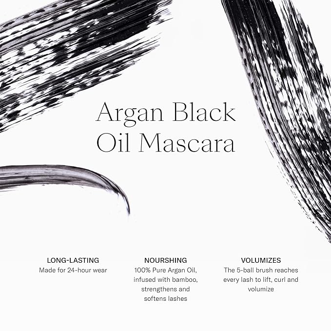 Josie Maran 3-Piece Color Makeup Kit - Argan Oil-Based Makeup Balm for Lips, Cheeks and Eyes, Hyaluronic Acid Lip Plumper & Argan Black Mascara (3 Piece Set)-Velvo Beauty