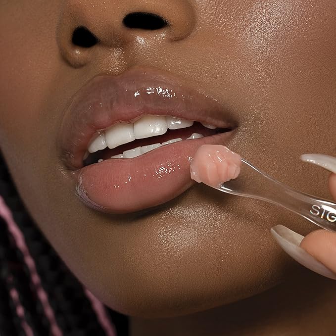 Sigma Beauty Hydro Melt Lip Mask - Hush - Lip Sleep Mask or Day Mask - Plumps, Hydrates and Adds Shine - Leave On Lip Mask with Hyaluronic Acid, Vitamin E, Jojoba oil, and Shea Butter-Velvo Beauty