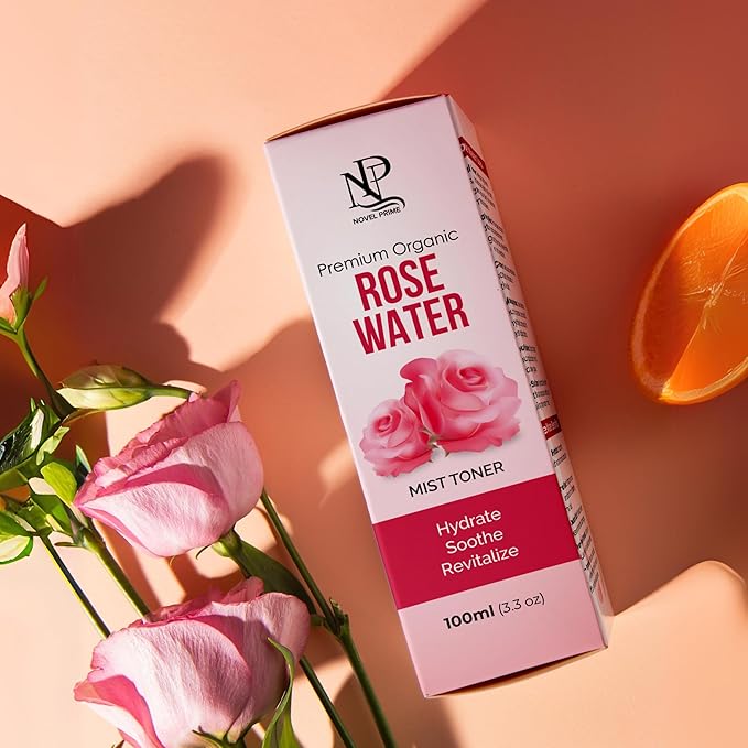 Rose Water 100ml, Refreshing Facial Mist for All Glowing Skin and Hair Types (Pack of 1)-Velvo Beauty