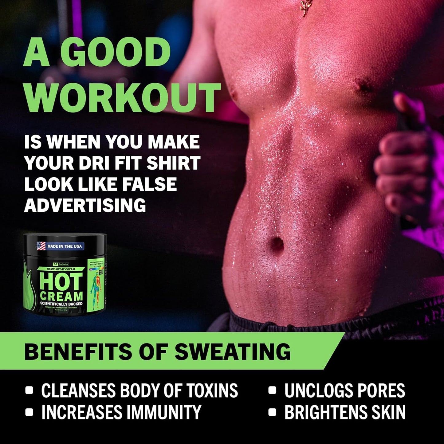 TNT Pro Ignite Sweat Cream – Pre-Workout Hot Gel for Firming & Tightening-Velvo Beauty