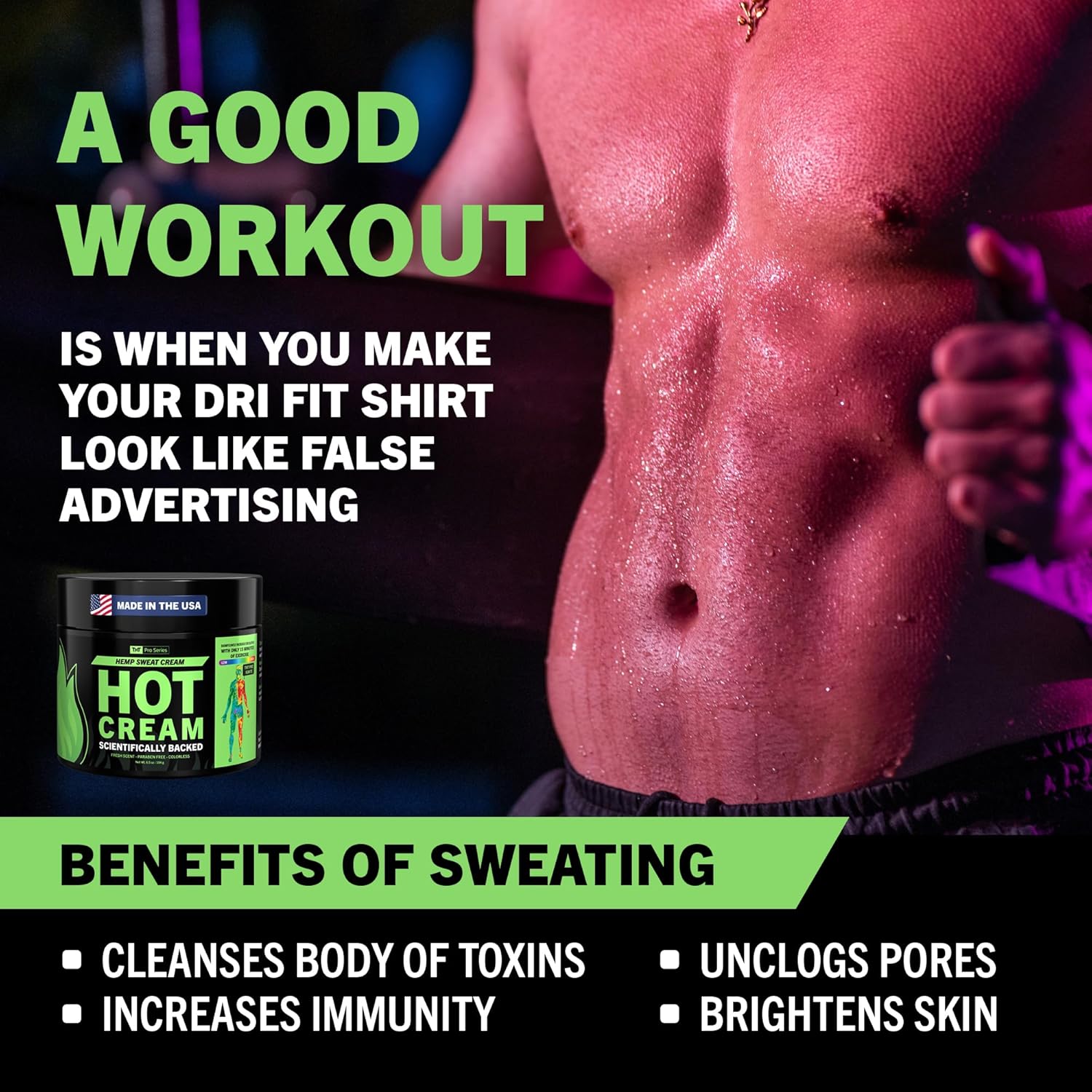 TNT Pro Ignite Sweat Cream – Pre-Workout Hot Gel for Firming & Tightening-Velvo Beauty