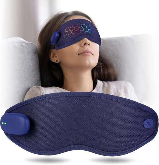 Heated Eye Mask, USB Eye Mask for Dry Eyes, Sleep Mask for Men Women, Portable Professional Electric Warm Eye-Velvo Beauty