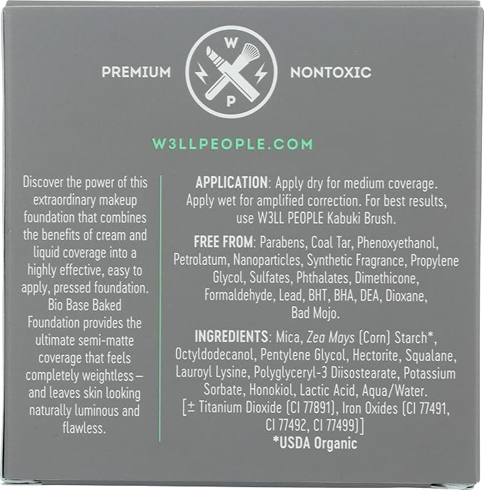 Well People Bio Powder Foundation, Lightweight & Hydrating Foundation For Perfecting & Smoothing Skin, Semi-Matte Finish, Vegan & Cruelty-free, 6N-Velvo Beauty