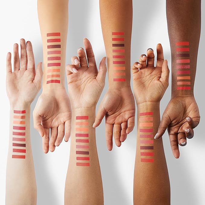 docolor Eyeshadow Palette 9Colors Red Eyeshadow Gemstone Shadow Palettes Highly Pigmented Mattes Shimmers Smokey Glitter Cream Colorful Powder Blendable Long Lasting Waterproof Makeup Palette-Velvo Beauty