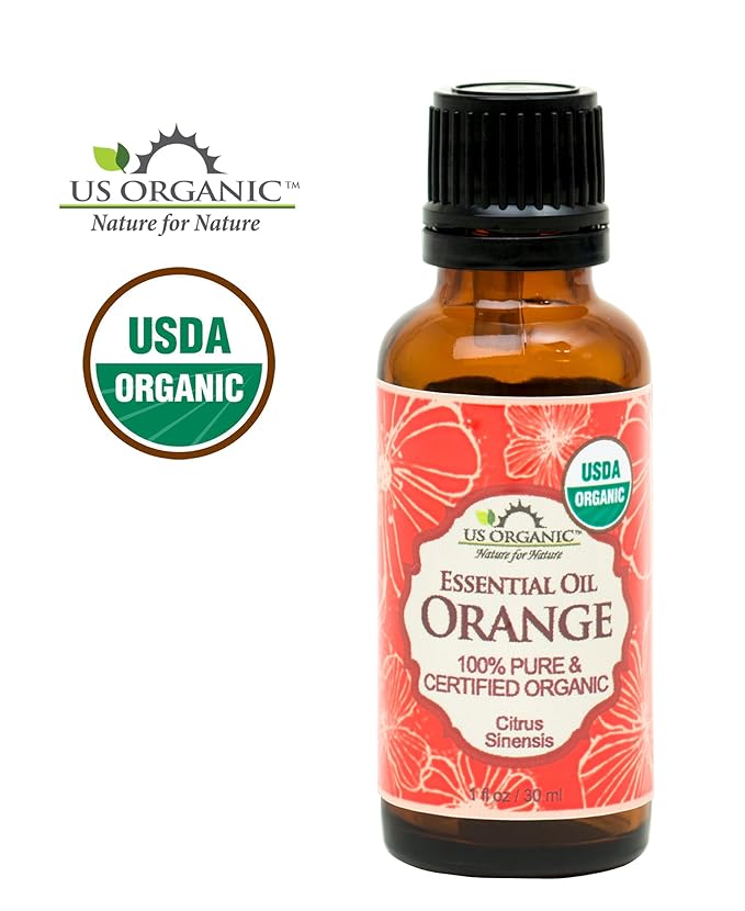 US Organic 100% Pure Sweet Orange Essential Oil - USDA Certified Organic (30 ml / 1 fl oz, Sweet Orange)-Velvo Beauty