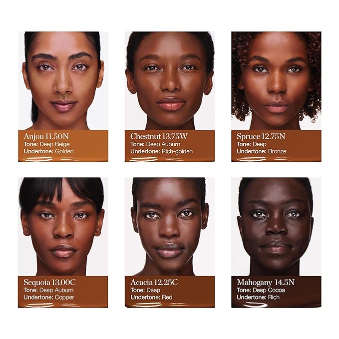 Ogee Complexion Perfecting Liquid Foundation - Lightweight Tinted Moisturizer For Face (Mahogany 14.5N - Deep Cocoa (Rich Undertones) - with Vitamin C & Jojoba Oil - Certified Organic & Made in USA-Velvo Beauty