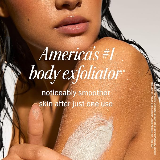 First Aid Beauty KP Bump Eraser Body Scrub Exfoliant for Keratosis Pilaris with 10% AHA – 8 oz + Bonus 1 oz Travel Size Tube-Velvo Beauty