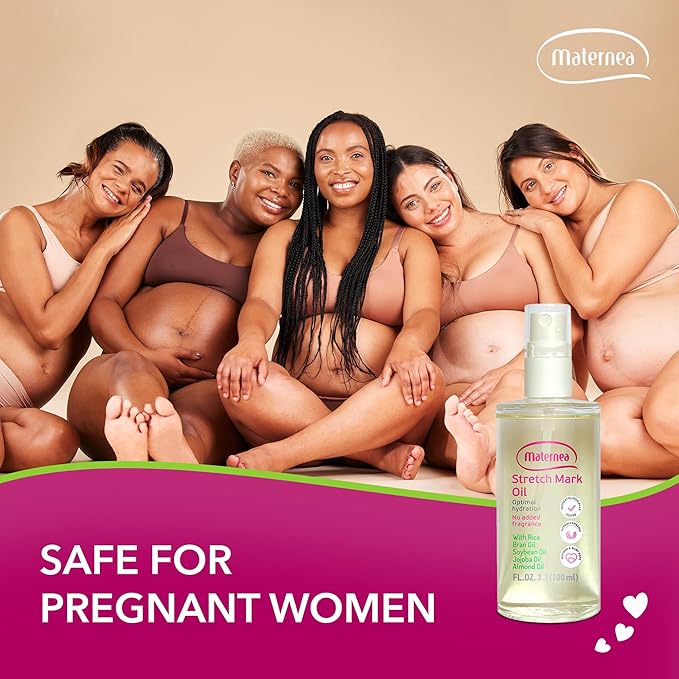 Stretch Mark Oil - Provides Optimal Skin Hydration and Nourishment, 3.3 FL. OZ. (100 ml)-Velvo Beauty