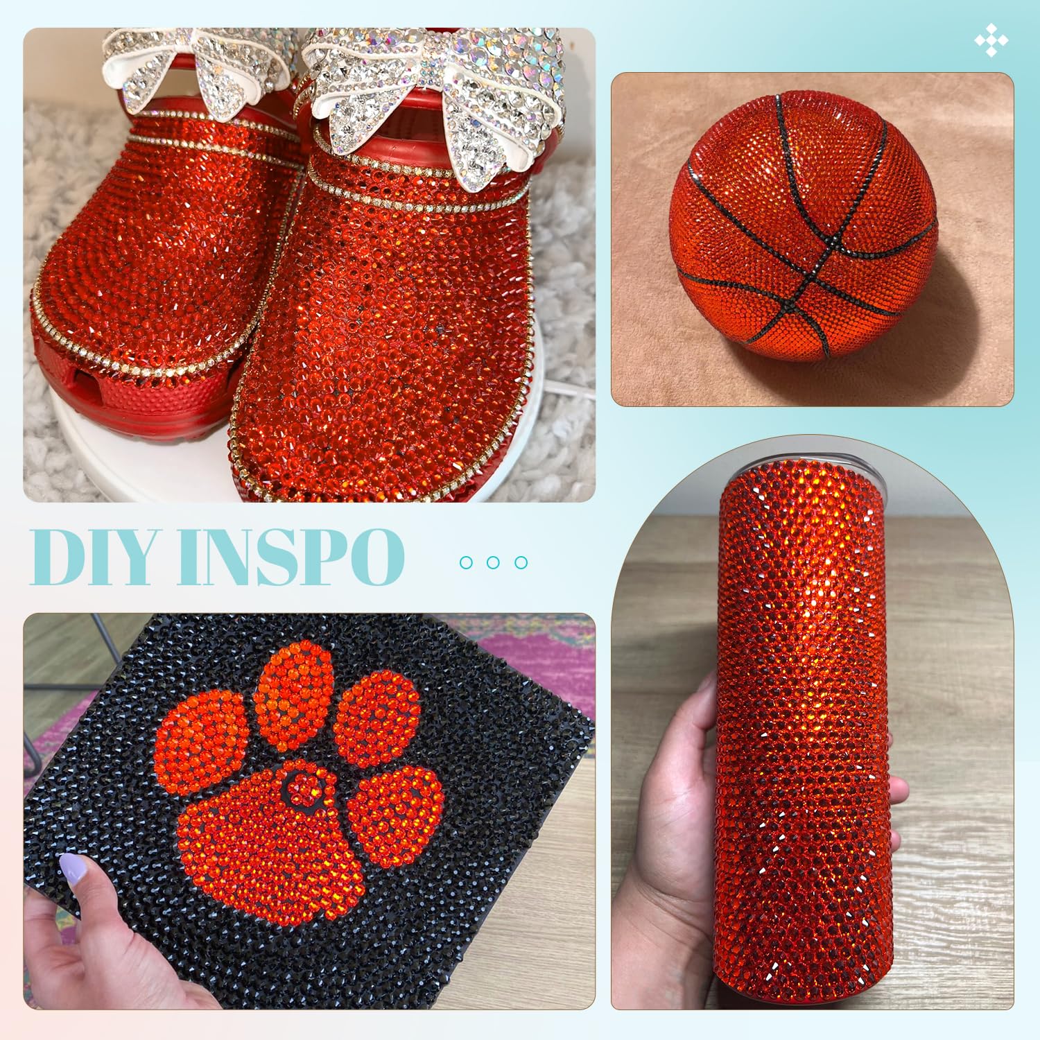 6100Pcs Resin Rhinestones for Crafting with 2Pcs 10ml B7000 Jewelry Glue, 1 Box Flatback Crystals Diamond (Red Zircon) for Bedazzling Crafts DIY Nail Art，Non Hotfix Gems for Clothing Shoes Tumblers-Velvo Beauty