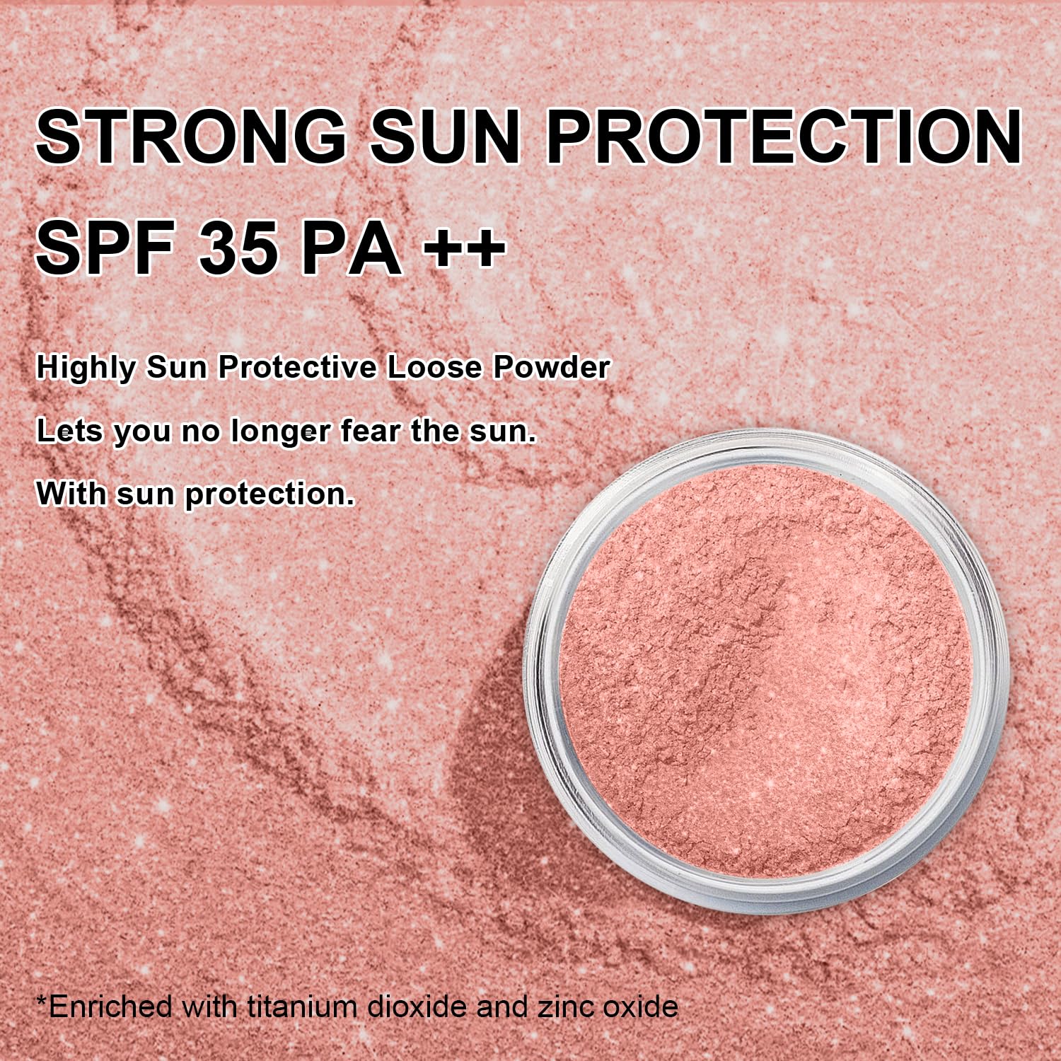 Mineral Powder Blush, SPF 35, Sunscreen Shimmer Loose Mineral Blush, Natural Face Glow Powder, Buildable Coverage for Healthy-looking Color (#07 Shine Rose BlushMakeup)-Velvo Beauty