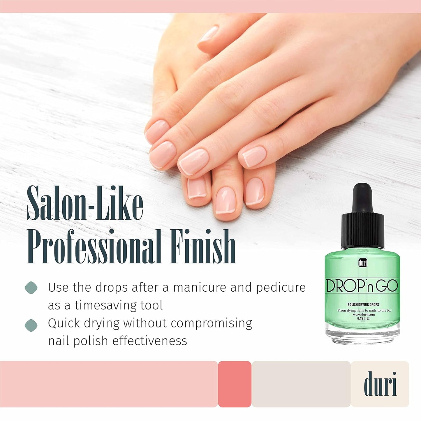 Duri Cosmetics, Drop'n Go Quick Dry Nail Drops (Drop'n Go (Pack of 3)-Velvo Beauty