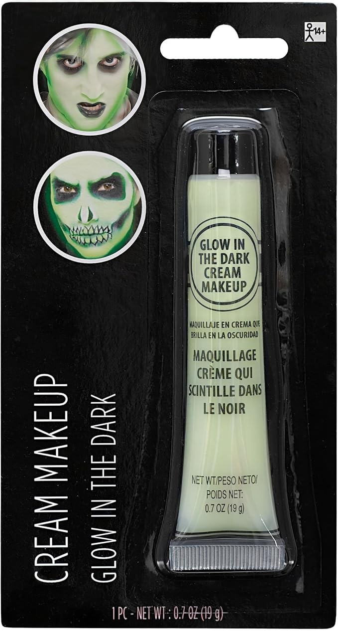 Glow-In-The-Dark Cream Makeup Tube - 0.7 oz. (Pack of 1) - Vibrant Color & Pigmented Perfect for Festive & Creative Looks-Velvo Beauty