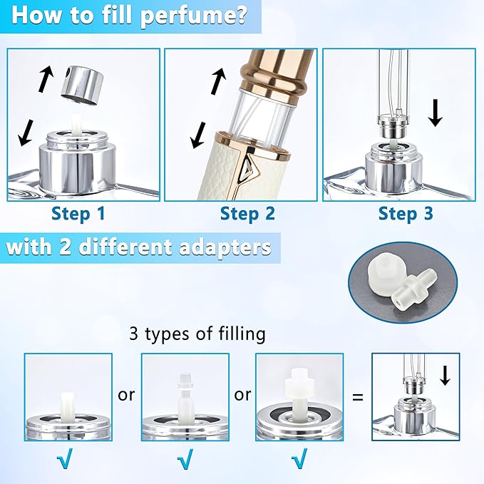 Refillable Travel Perfume Atomizer Bottle - 5ml Luxury Pocket Perfume Dispenser Pump, Travel Perfume Atomiser, Cologne Dispenser, Portable Size Sprayer Bottle for Traveling (Red)-Velvo Beauty