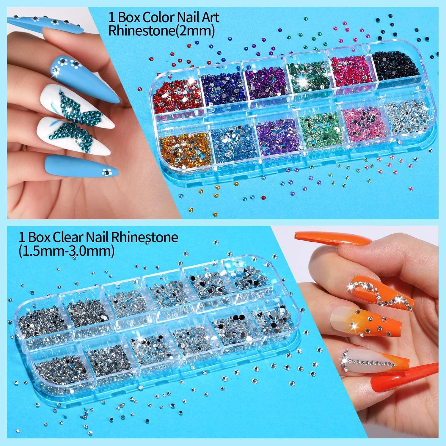 Teenitor Nail Art Tools, Nail Art Brushes Set, Dotting Tools，Nail Stickers, Nail Rhinestones For Nail Art-Velvo Beauty