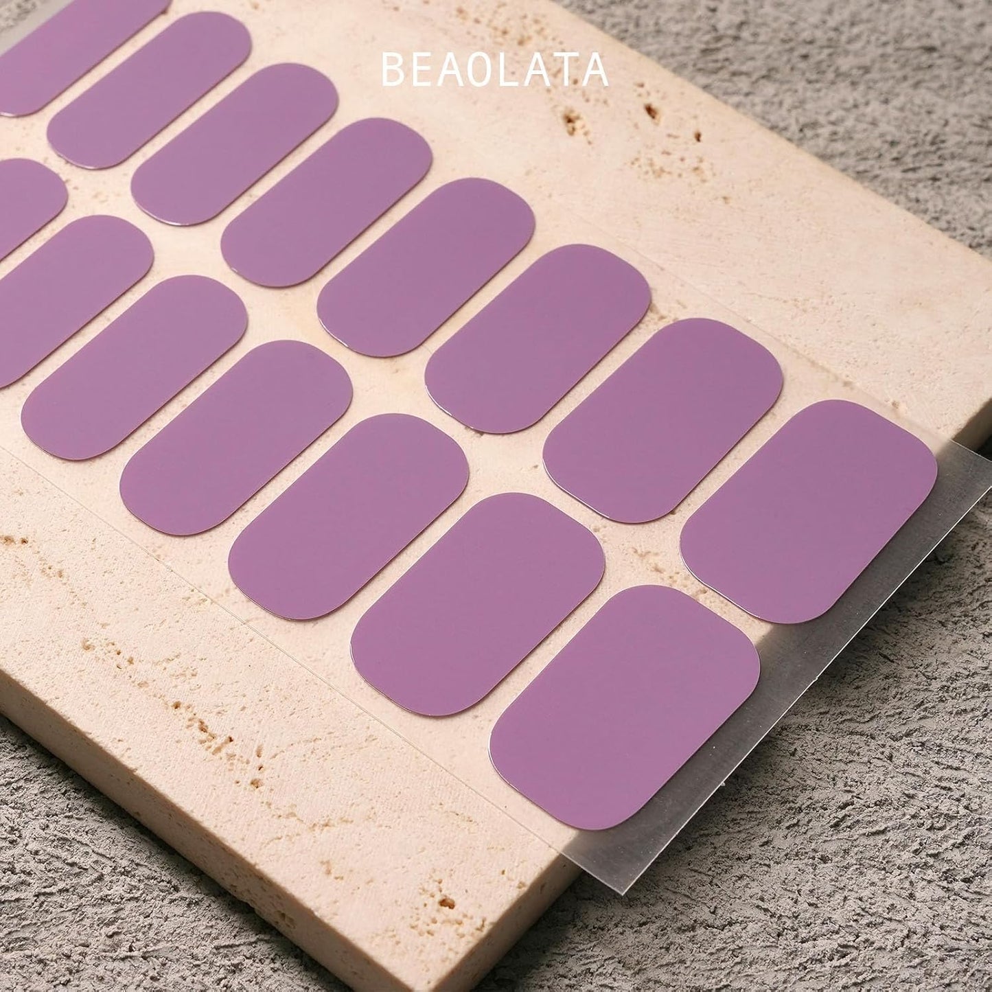 Nail Polish Strips, 32PCS Salon Quality Wraps, Long Lasting Gel Nail Stickers for Women Easy Apply& Remove (Twilight Purple Vine)-Velvo Beauty