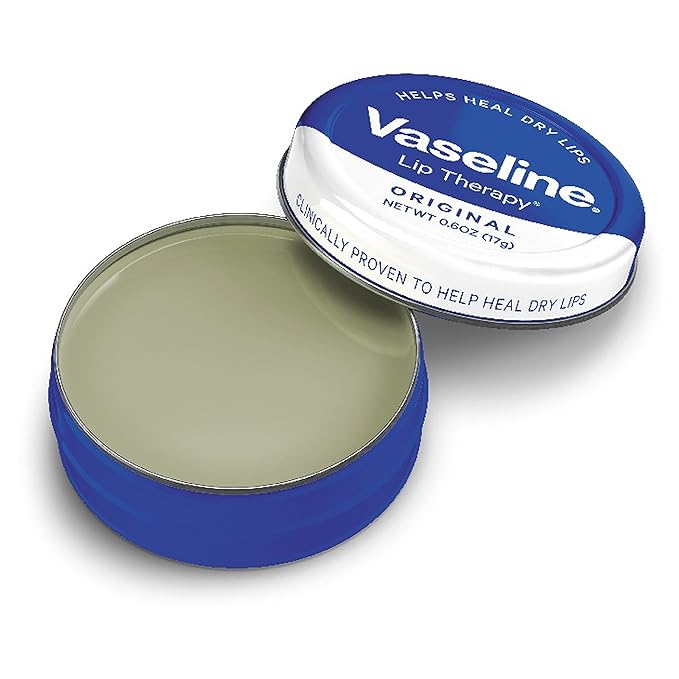 Vaseline Lip Therapy Lip Balm Tin, Original, 0.6 oz-Velvo Beauty