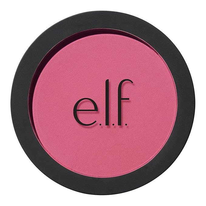 e.l.f. Primer-Infused Matte Blush, Long-Lasting, Lightweight & Buildable Powder Blush, Delivers A Matte Finish, Vegan & Cruelty-Free, Always Vibrant-Velvo Beauty