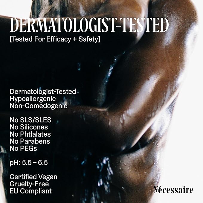 Nécessaire Eucalyptus Body Wash with Pump | Multi-Oil Nourishing Cleanse For Women + Men | Gel Cleanser | Dermatologist-Tested. Hypoallergenic | No SLS/SLES (500 ml / 16.9 fl. oz.)-Velvo Beauty