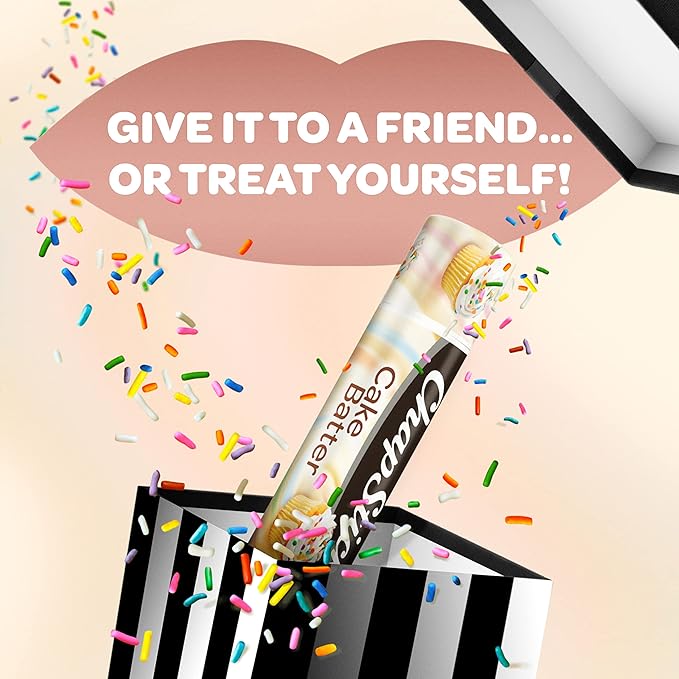 ChapStick Cake Batter Limited Edition Flavored Lip Balm Tubes - 0.15 Oz (Pack of 3)-Velvo Beauty