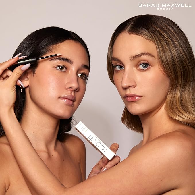 Sarah Maxwell Beauty - LENGTH Growth Serum for Eyelash & Brow Boost, Vegan, Paraben-Free, Cruelty-Free – Enhance Lashes & Brows, Clean Beauty Lash Treatment (0.17 fl oz | 5 mL)-Velvo Beauty