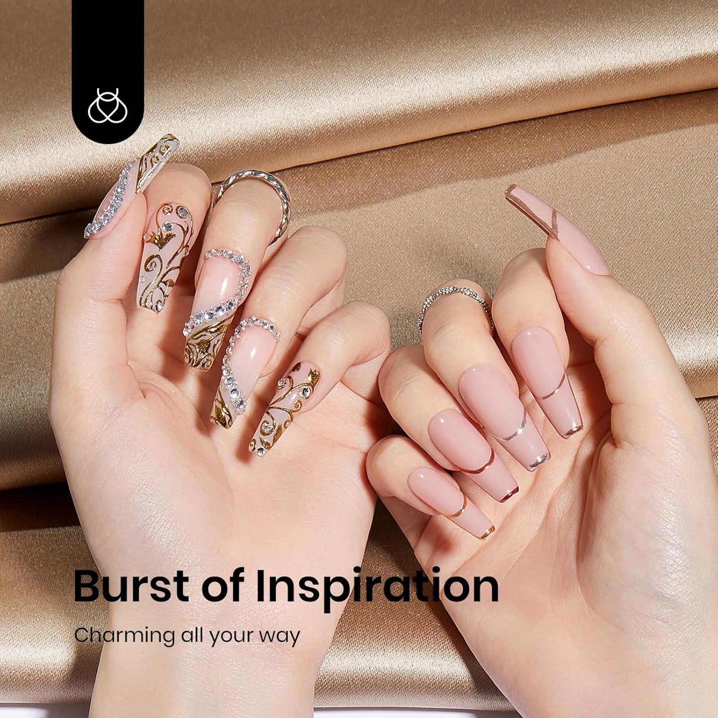 Beetles Gold Chrome Nail Powder Set - 8 Colors Sliver Holographic Mirror Effect Iridescent Golden Red Brown Glitter Metallic Nail Polish Chrome for Nail Art Design-Velvo Beauty