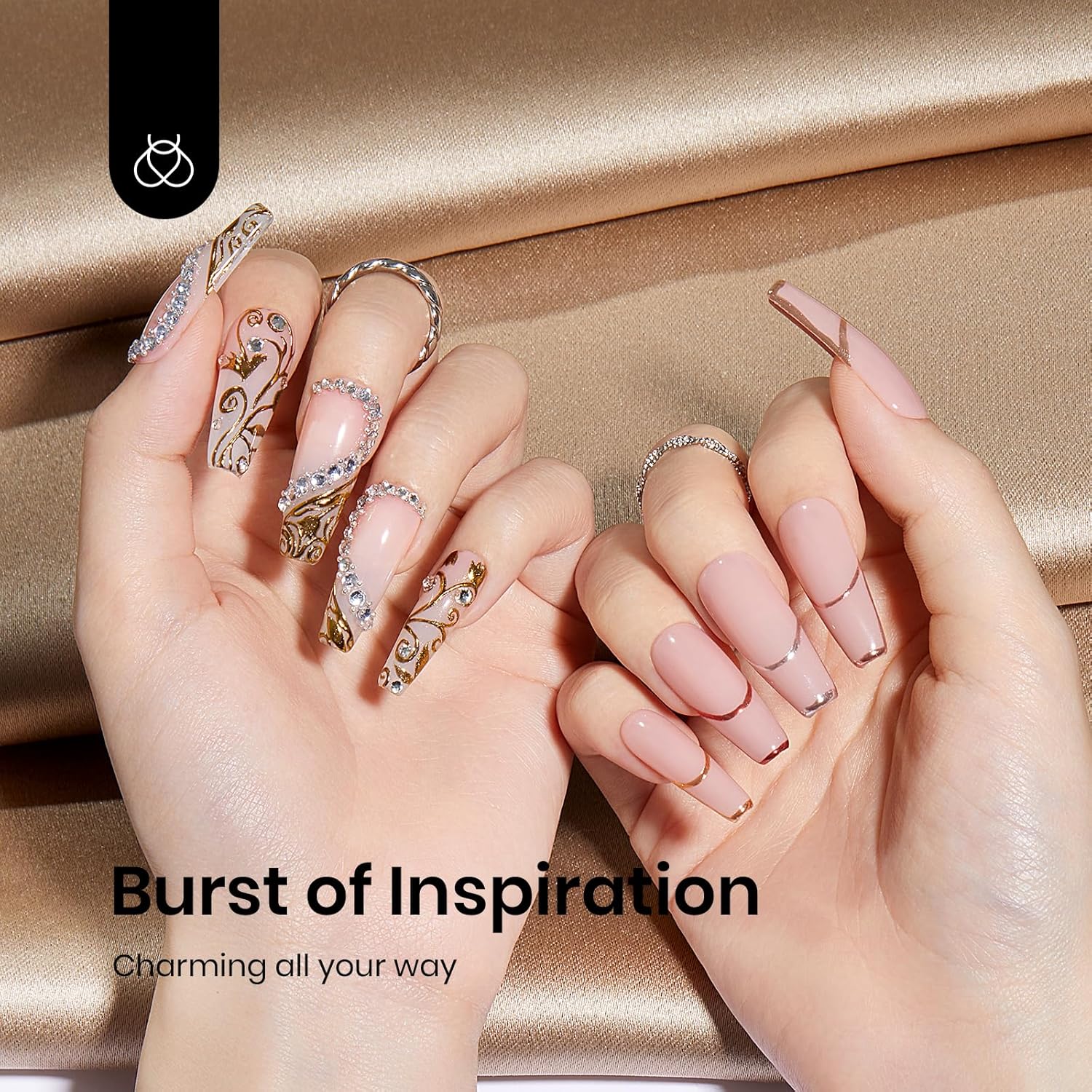 Beetles Gold Chrome Nail Powder Set - 8 Colors Sliver Holographic Mirror Effect Iridescent Golden Red Brown Glitter Metallic Nail Polish Chrome for Nail Art Design-Velvo Beauty