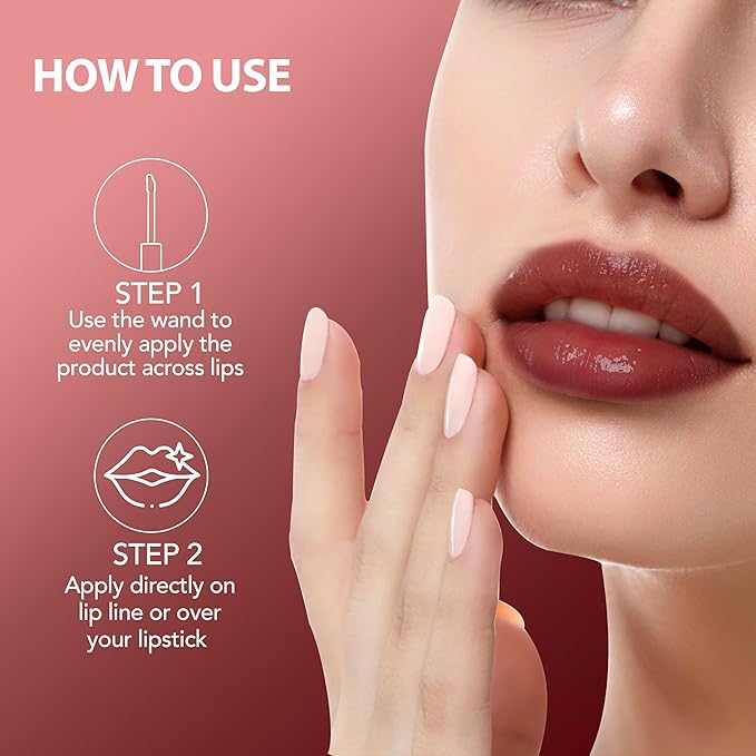 Botanic Hearth Tinted Lip Oil | Moisturizing Lip Gloss Oil for Dry Lips | Deep Red Gloss | Lightweight & Non Greasy | 0.3fl oz-Velvo Beauty