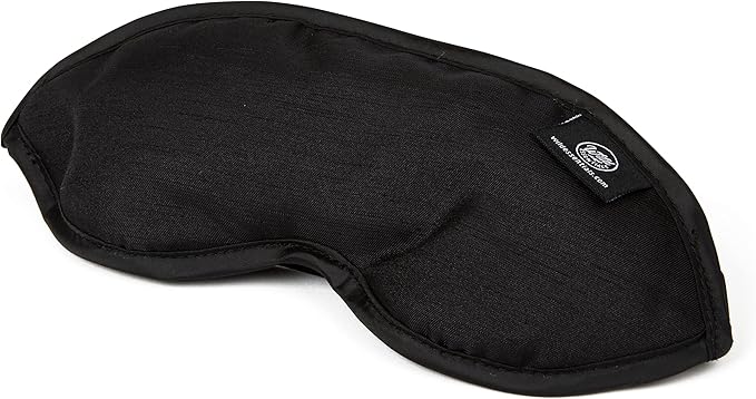 Wild Essentials Infusion Sleep Mask Infused with French Lavender, Includes resealable Pouch to Keep Fresh, Nose Bridge to Block Light Below Eyes, Aromatherapy, Calming, Relaxing, Black-Velvo Beauty
