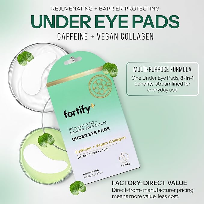 Under Eye Patches For Puffy Eyes and Dark Circles - Caffeine, Collagen & Zeolite - 3-in-1: Detox, Treat, Boost - Dermatologist Tested, Anti-Aging, Anti wrinkle Patches- 10 Pairs-Velvo Beauty