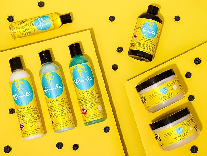 Curls Blueberry Bliss Reparative Hair Mask - 8 fl oz, Deep Conditioning, Repair, Protect, Restore, Detangle and Moisturize, For All Types-Velvo Beauty