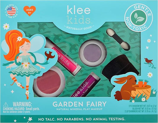 Luna Star Naturals Klee Kids 4 PC Makeup Up Kits with Compacts (Garden Fairy)-Velvo Beauty
