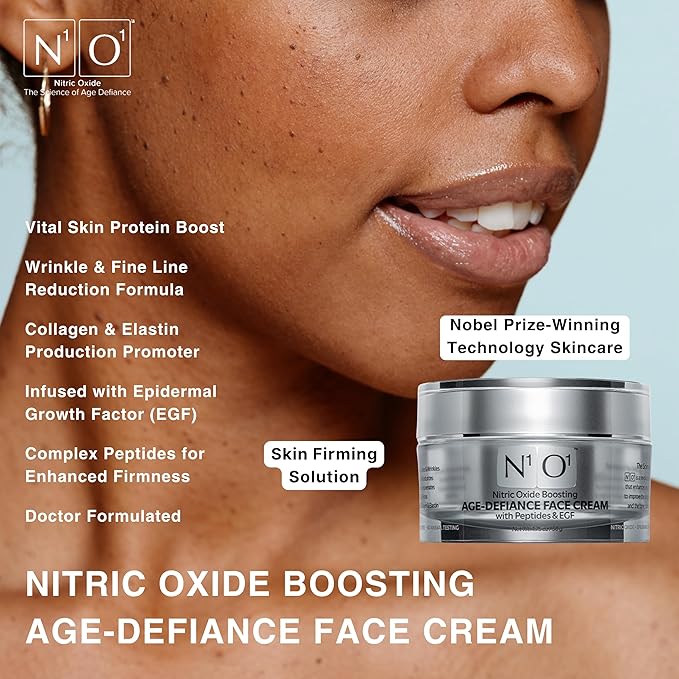 Moisturizer Face Cream - Day & Night Face Moisturizer with Nitric Oxide, Peptide Complex, Epidermal Growth Factor - Tightening & Firming Skin Care Products for Wrinkles, Dark Spots - 1.75 oz.-Velvo Beauty
