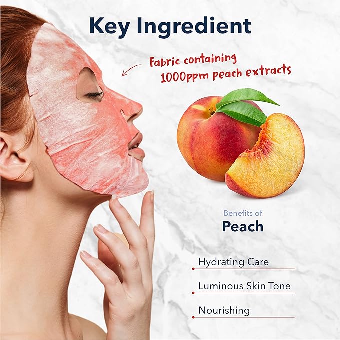 Purederm Deep Purifying Pink O2 Bubble Mask Peach (5 Pack) – Bubble Face Sheet Mask for Purifying & Moisturizing-Velvo Beauty